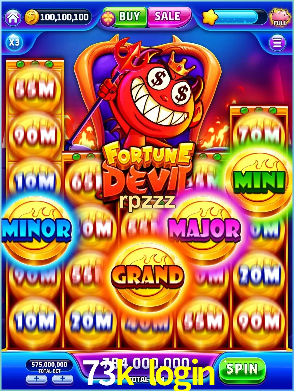 73k login — galeri tampilan Resmi APK